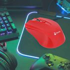 Mouse Nextep Inalámbrico USB 1600 dpi Rojo.