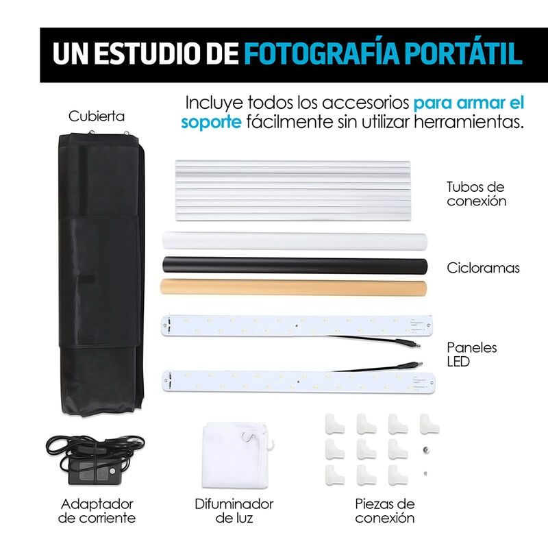 Caja De Luz Para Fotograf&iacute;a Profesional Port&aacute;ti... image number null