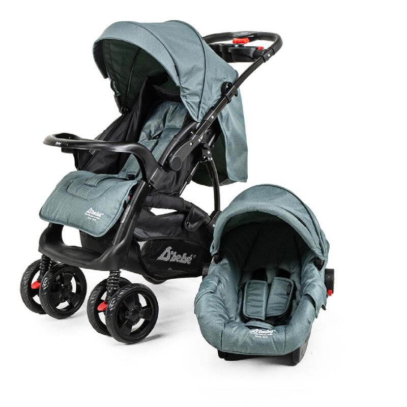 Carriola D'Bebé Travel System Elite Verde END image number null