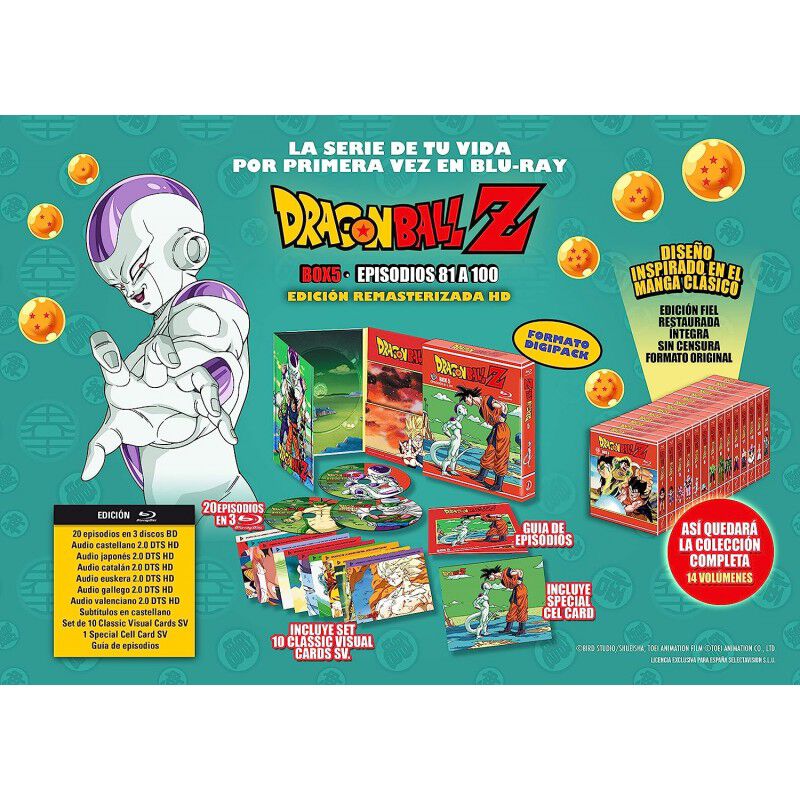 Dragon Ball Z Box 5. Bluray. Episodios 81 A 99 ... image number null
