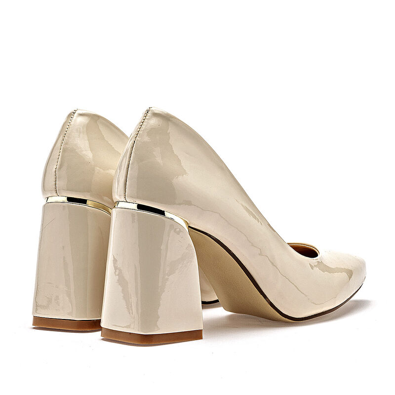 Been Class zapatilla  para mujer beige charol c... image number null