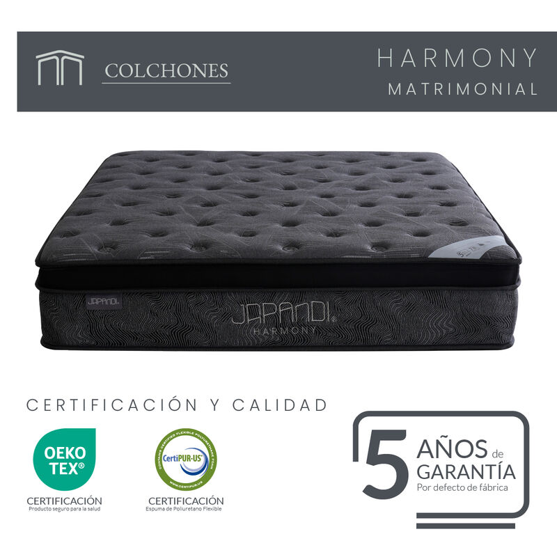 Colch&oacute;n Matrimonial Japandi Harmony Memory Foam... image number null