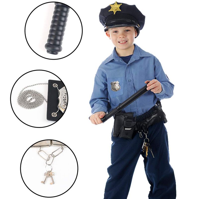 Juego De Juguetes Police Pretend Play Con 3 Nut... image number null