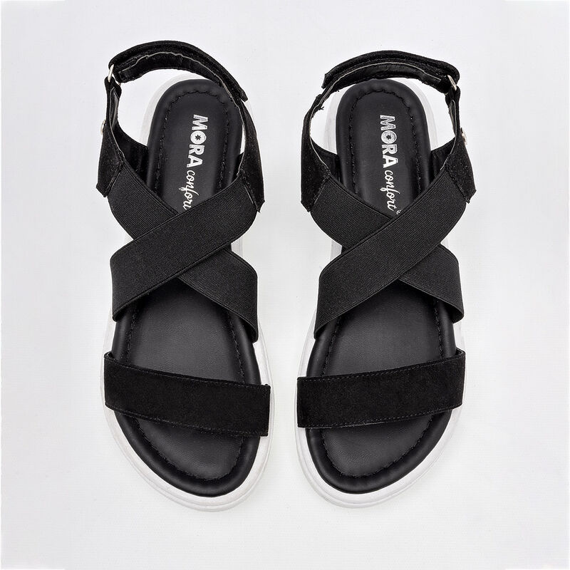 Mora Confort Sandalia para mujer negro image number null