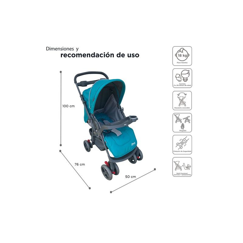 Carriola Travel System D'beb&eacute; Star Reversible C... image number null