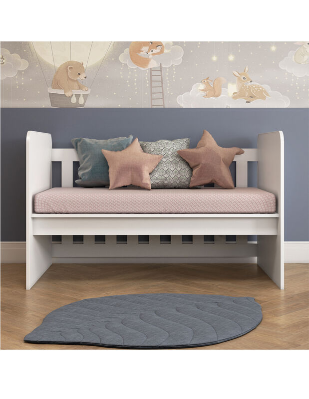 Cuna Cama Convertible 4 En 1 Blanca Multifuncio... image number null