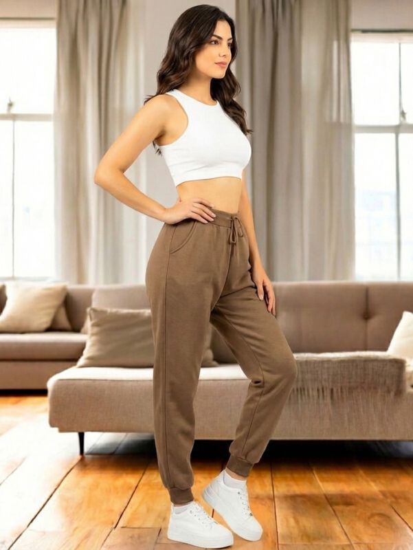 Pants Mujer Jogger de Dama Cargo Pantal&oacute;n Casua... image number null