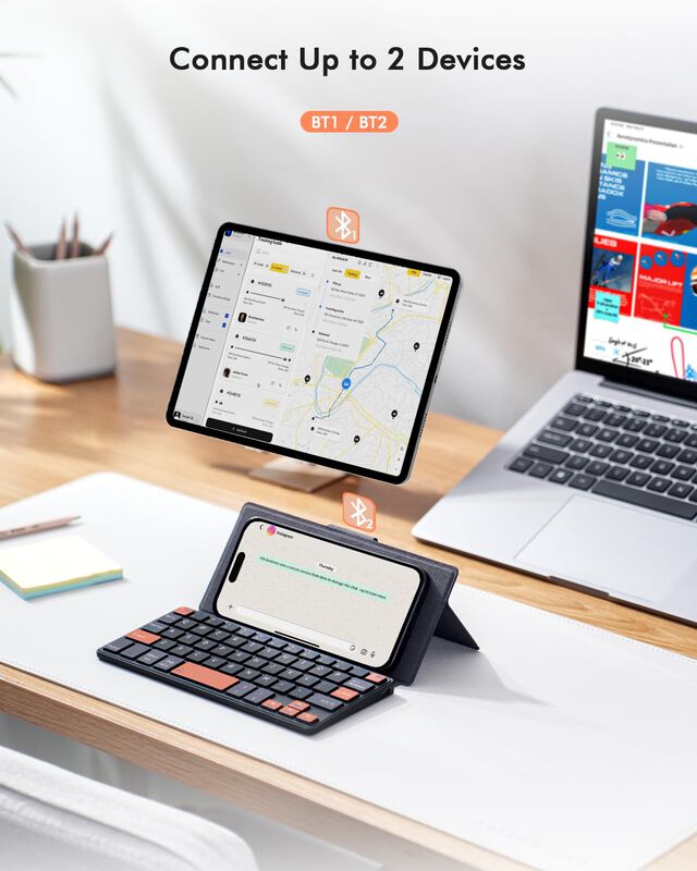 Miniteclado Bluetooth Doohoeek Universal Con So... image number null