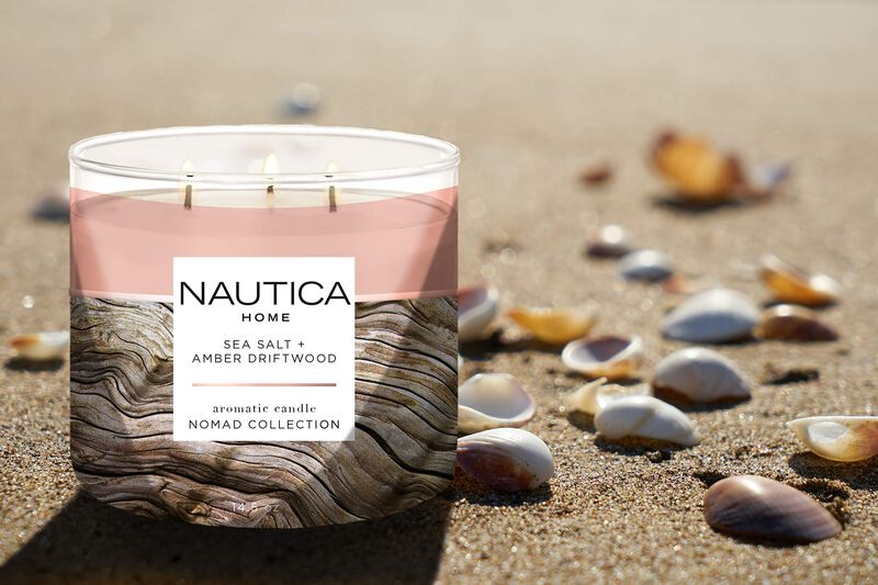 Candle Nautica, Tama&ntilde;o Grande, Con Aroma A Sal ... image number null