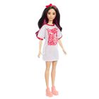 Mu&ntilde;eca De Moda Barbie Fashionistas #214, Pelo Ondulado Negro