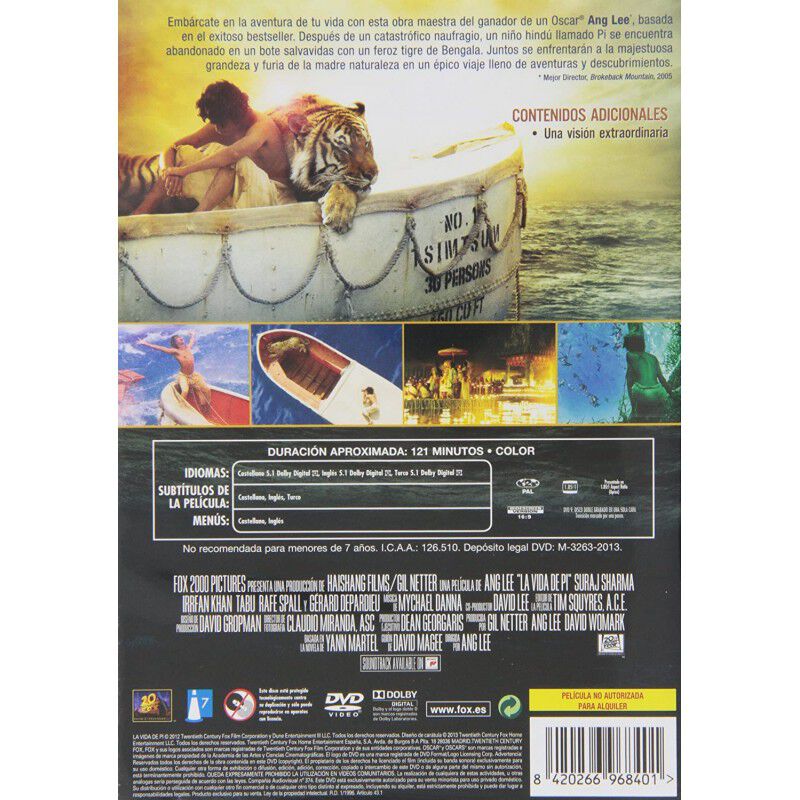 La vida de Pi [DVD] (2012) image number null