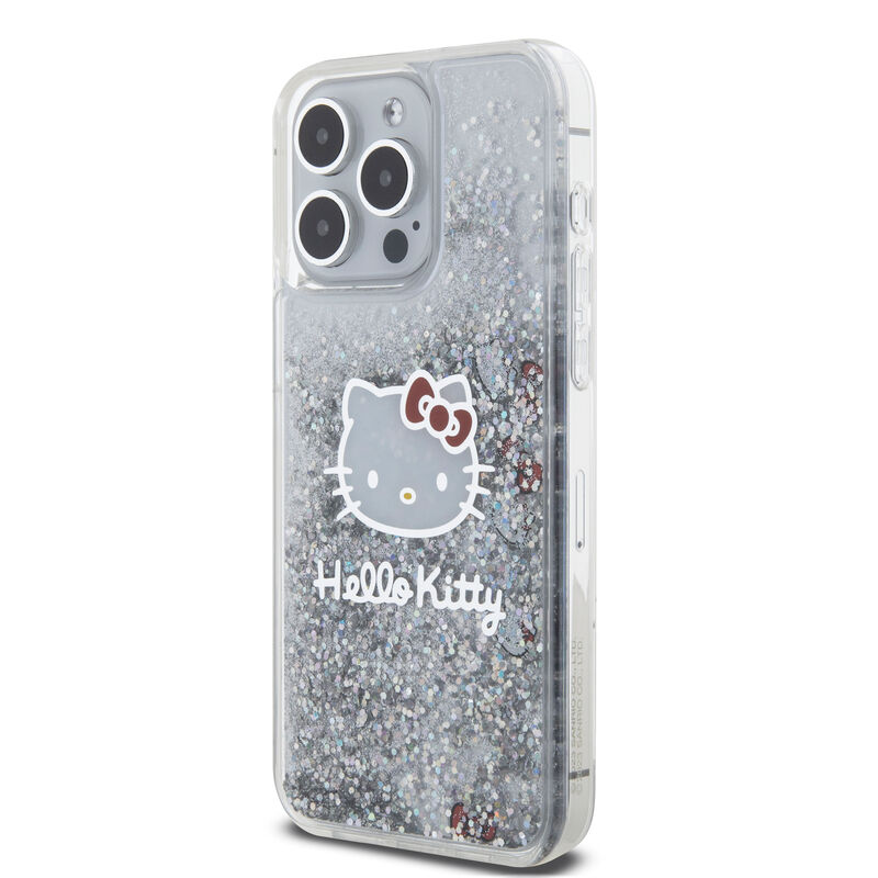 Funda Hello Kitty Glitter Plata Para iPhone 15 ... image number null