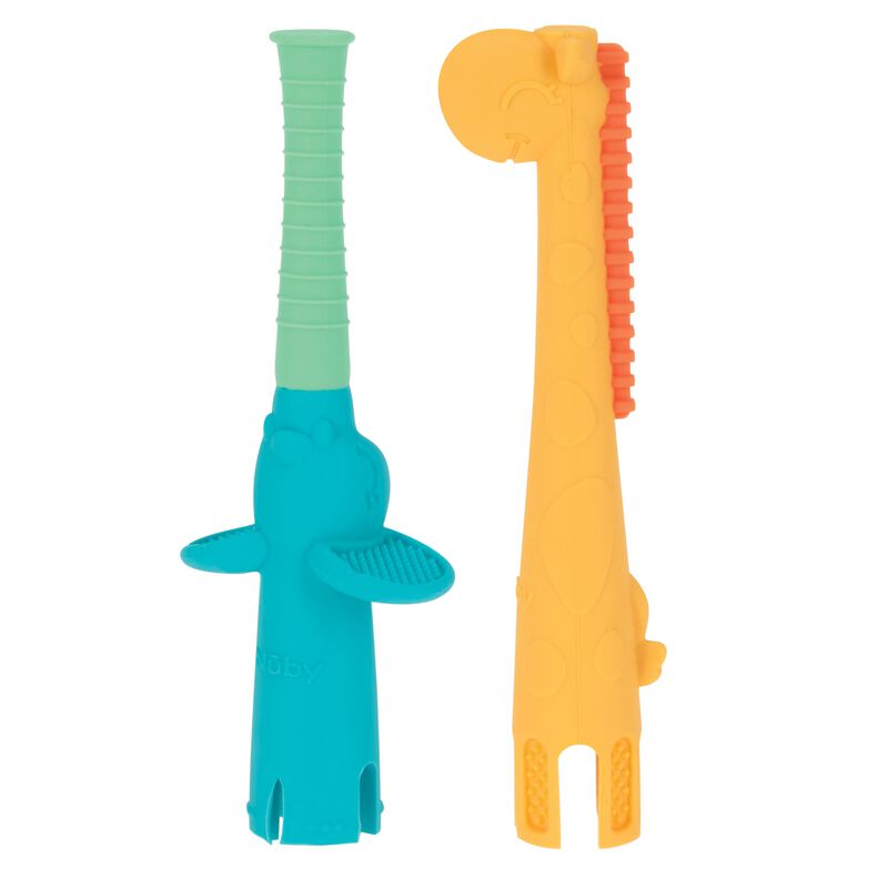 Pack De 2 Mordedores Nuby Elefante Y Jirafa Par... image number null