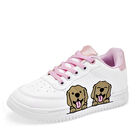 Lady One Tenis urbano para ni&ntilde;a blanco camel rosa