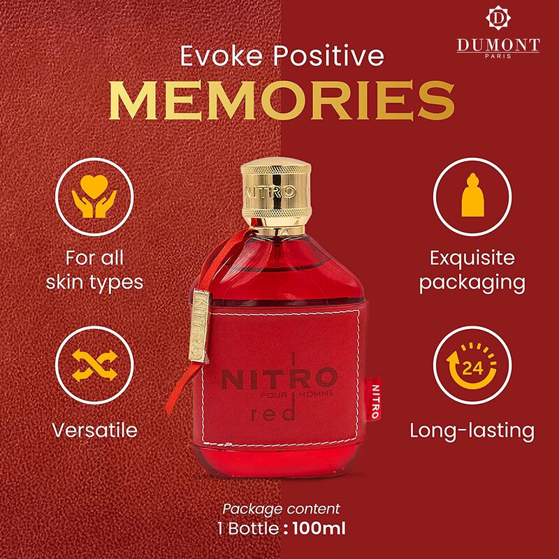 Perfume Dumont Nitro Red Eau De Parfum 100 Ml P... image number null