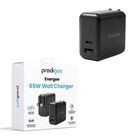 Cargador AC PRODIGEE USB-C GaN PD 65W Dual USB-A Universal Negro (sin cable)