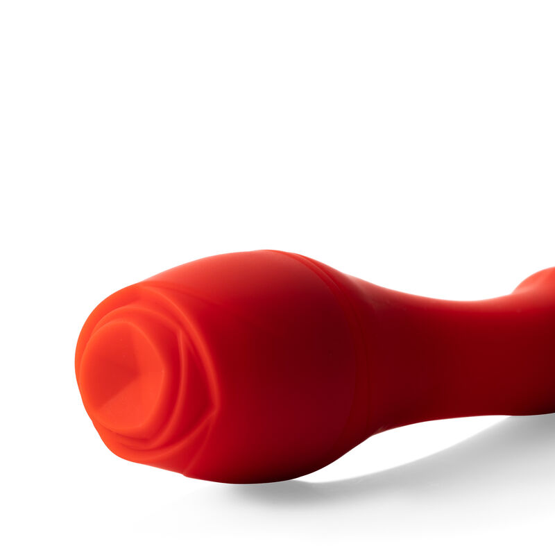 Vibrador Rose 10Vr Tuti 2 en 1 Flor Red Hot image number null