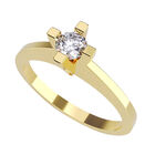 Anillo de Compromiso en Oro Amarillo 10K con Circonia -  Talla:9.5/ M446-10Y-CZ-95
