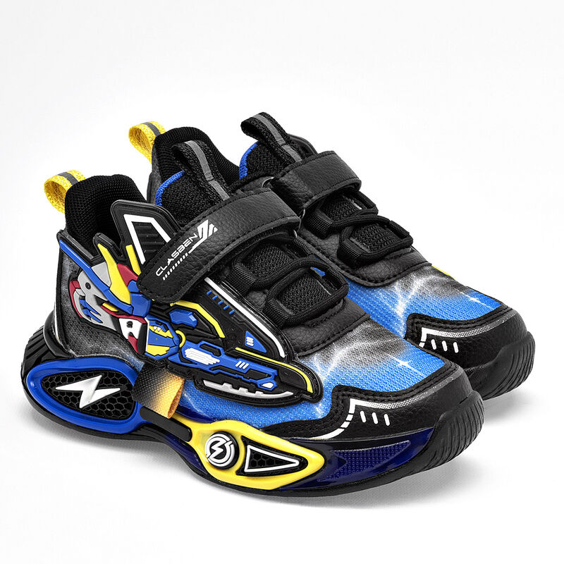 Clasben tenis para ni&ntilde;o  negro azul cod 141176-... image number null