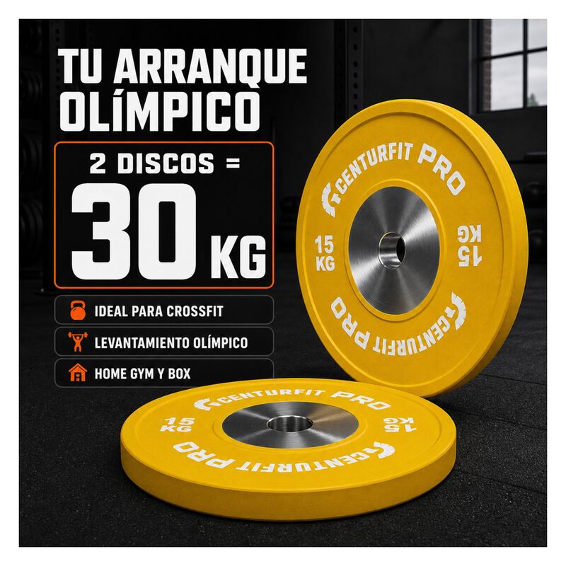Par Discos Ol&iacute;mpicos Crossfit Bumper Nucleo Ace... image number null