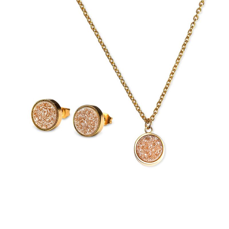 Juego Joyería Mujer Acero Inoxidable, Piedra Cu... image number null