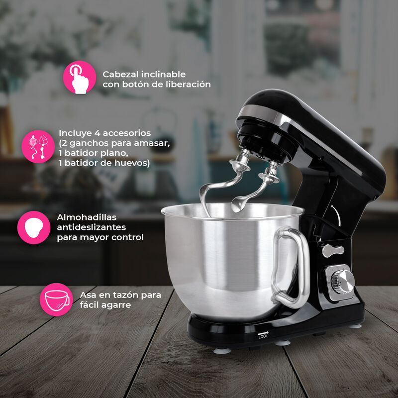 Batidora Planetaria De Pedestal Doble Gancho Ne... image number null