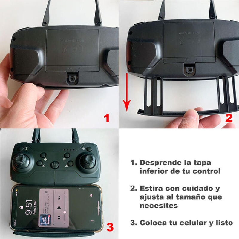 Drone Vak K1 Doble Cámara 4k Wifi Vídeo Control... image number null