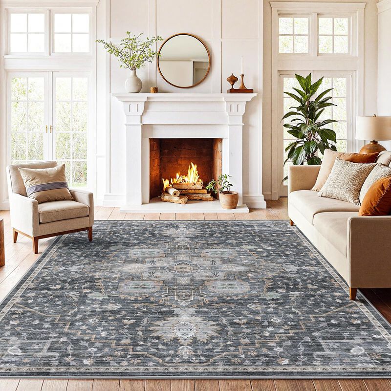 Alfombra Amada Homefurnishing 183 X 274 Cm Gris... image number null