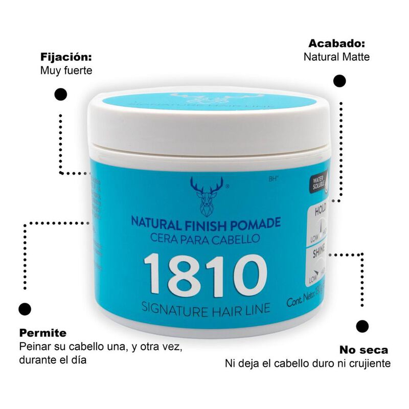 Kit X 2 Natural Finish Cera 1810 Para Cabello F... image number null