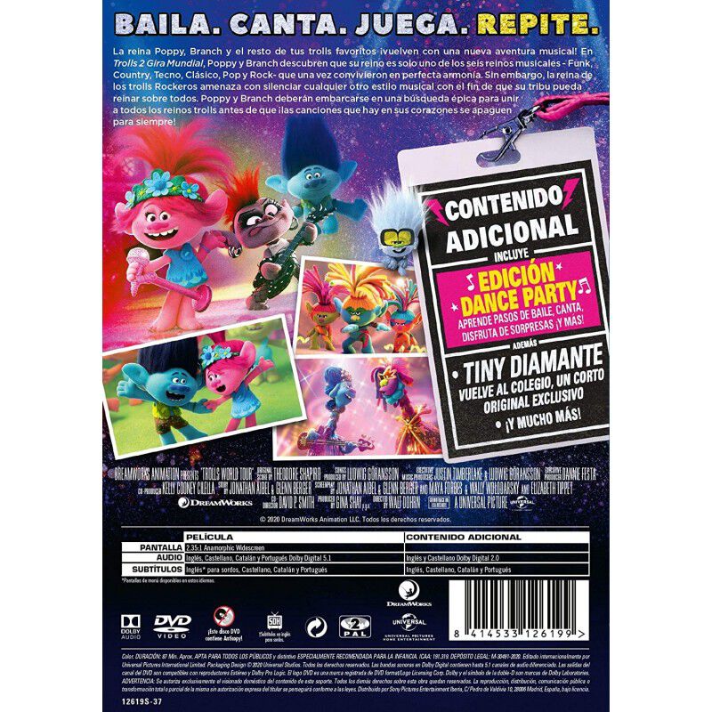 Trolls 2: Gira Mundial [dvd] image number null