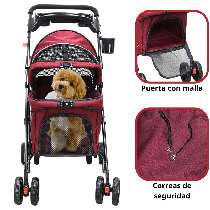 Carriola Para Mascotas Cochecito Para Perros Y ... image number null