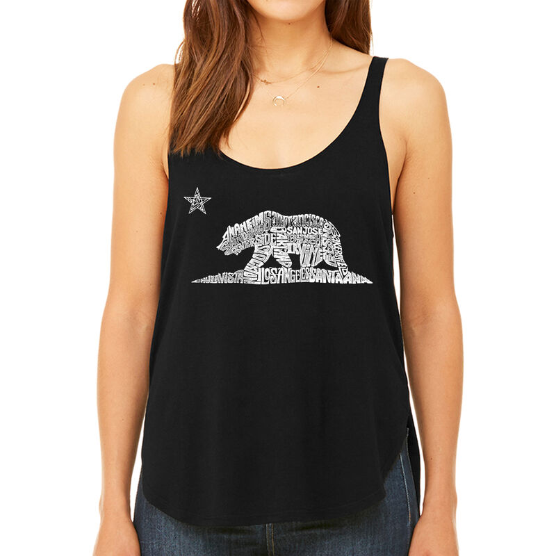 Tank Top Holgado Word Art Para Mujer - Oso de C... image number null