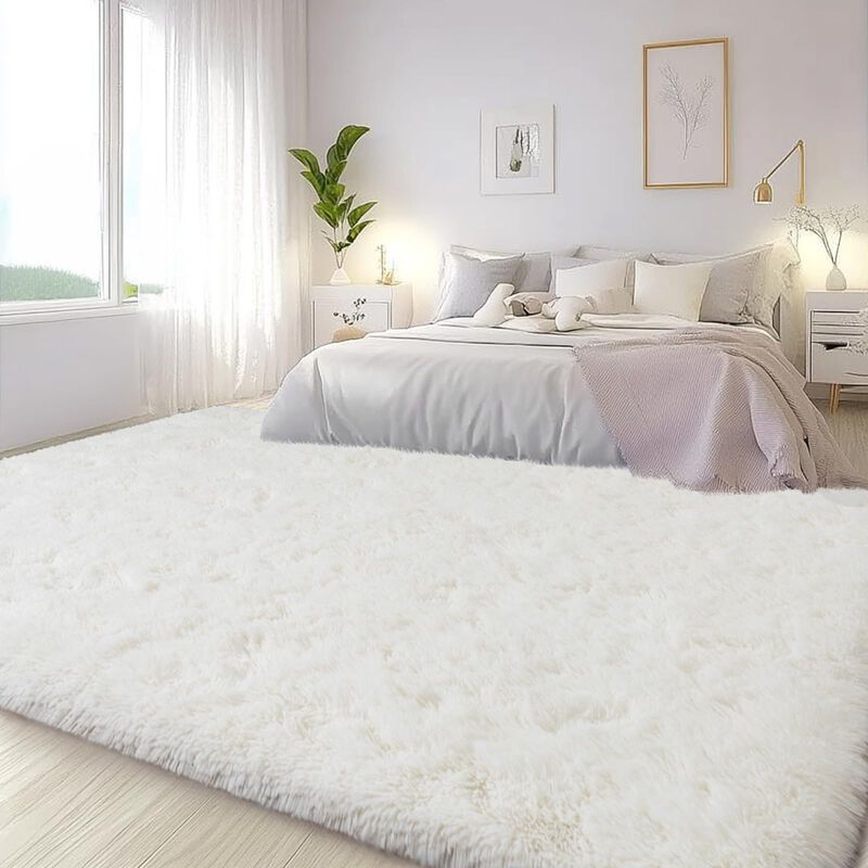 Alfombra Lairep 244x152 Cm Marfil Pelusa Suave image number null