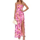 Vestido BTFBM Floral Rosa y Morado Talla L