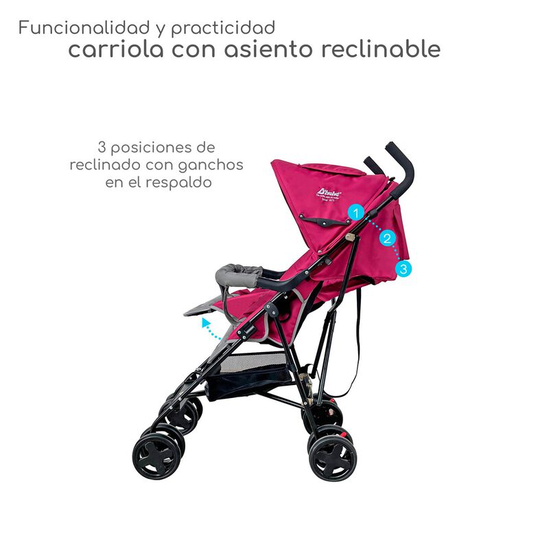 Carriola Plegable con Reclinado y Toldo Carri D... image number null