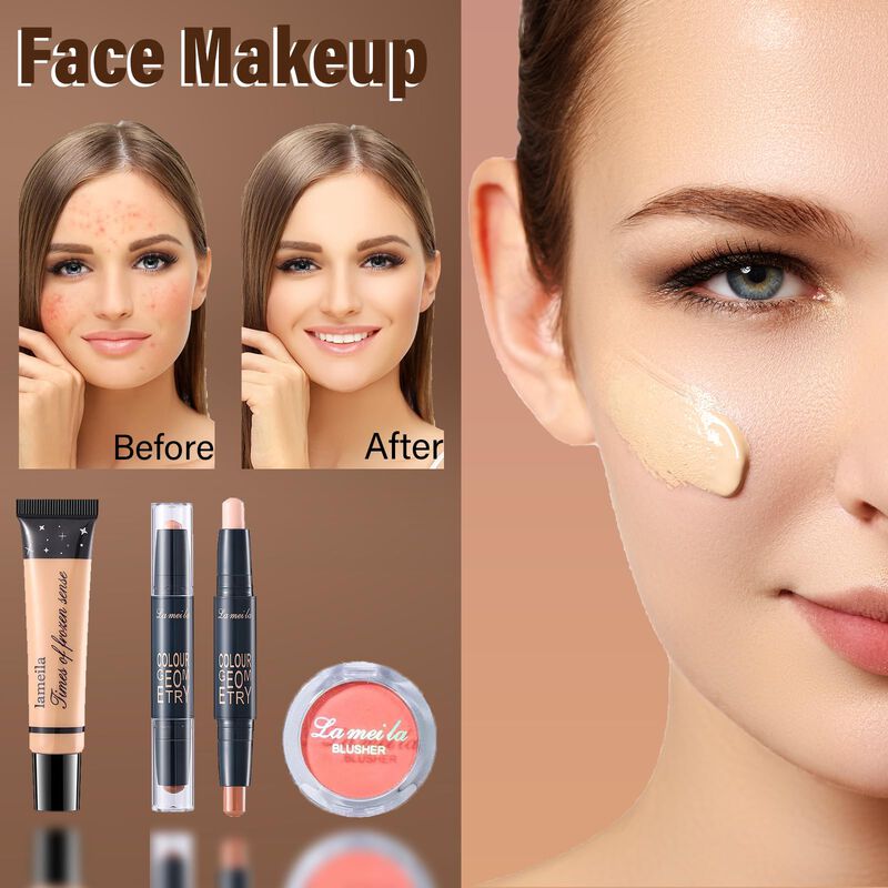 Set De Maquillaje Pwyshxdf 21 Piezas Paleta De ... image number null