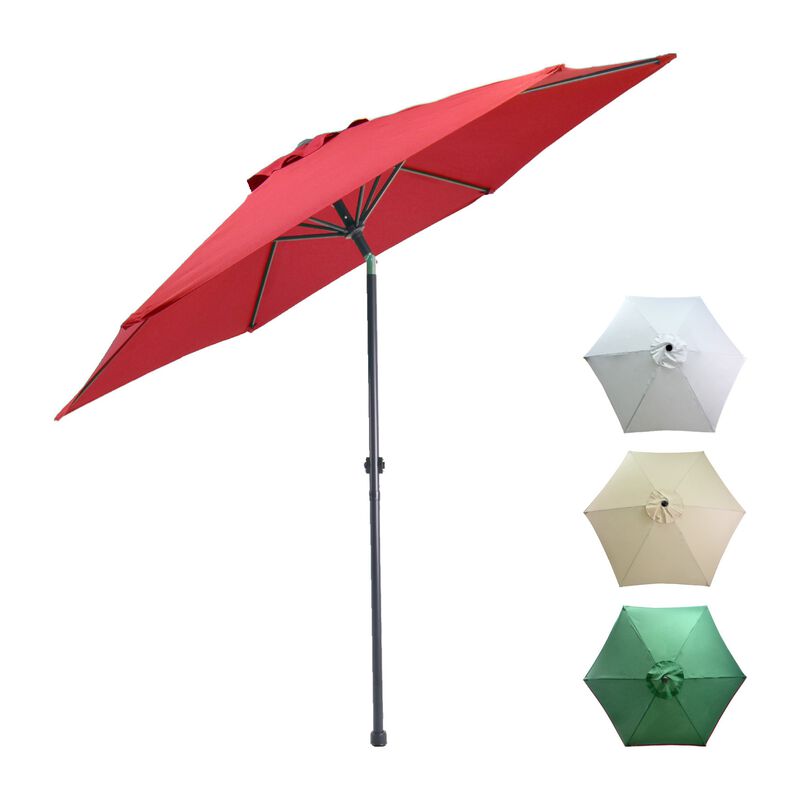 Sombrilla Jardin Playa 2.7 Metros Kit 4 Piezas ... image number null