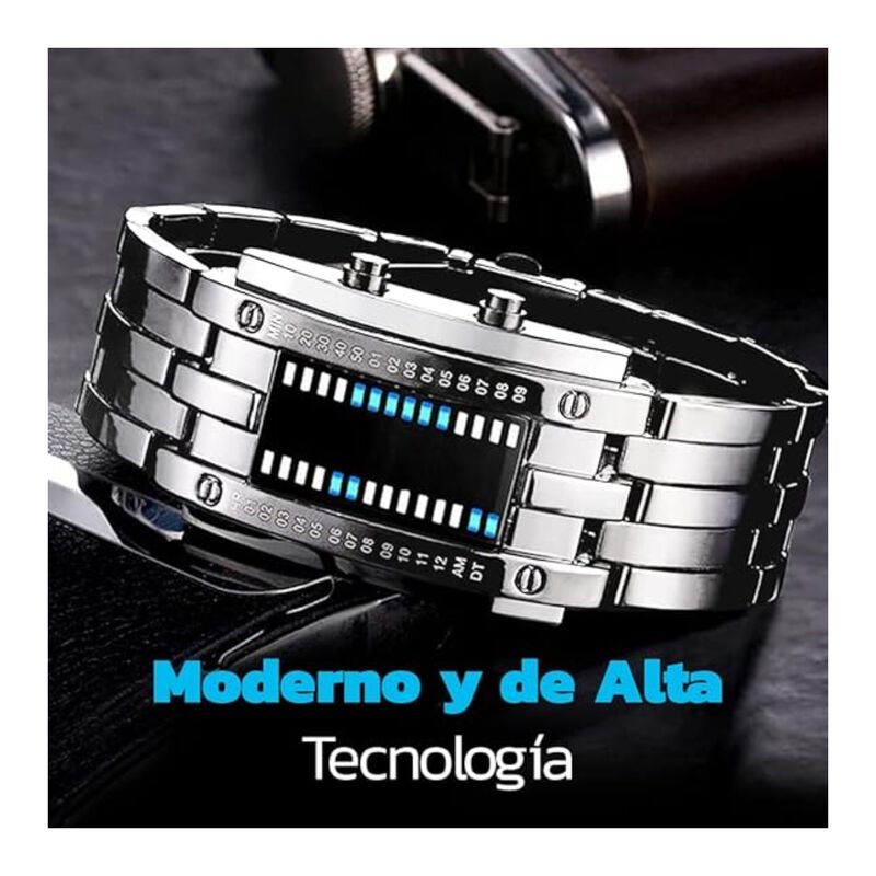 Reloj  Binario LED para Hombre Bluelander image number null