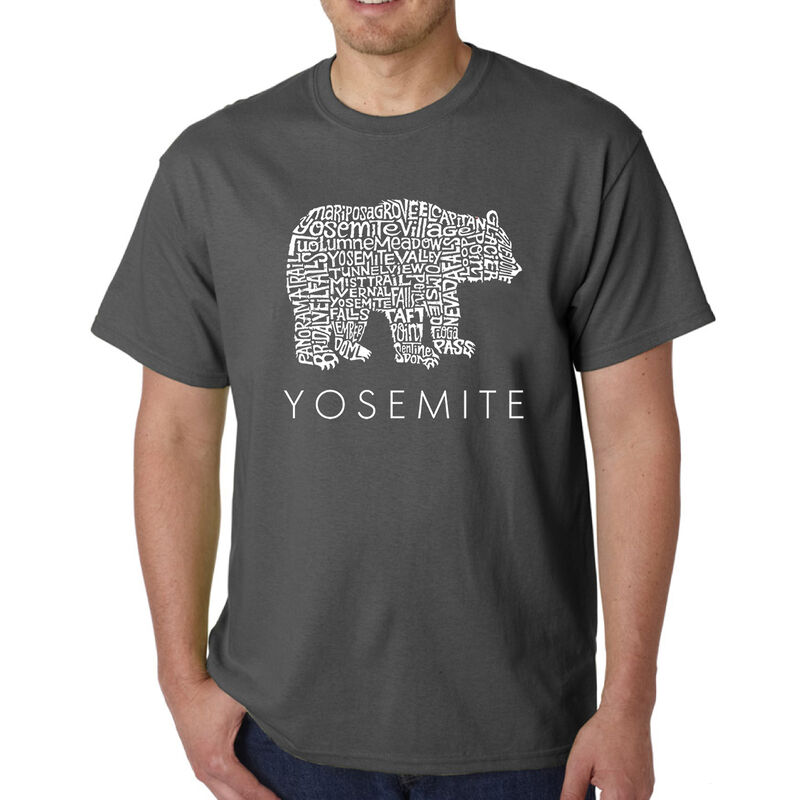 Camiseta Word Art Para Hombre - Oso de Yosemite... image number null