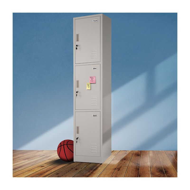 Locker Met&aacute;lico 1 A 3 Puertas Casilleros Chapa ... image number null