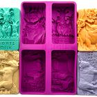 Molde De Silicona Artcraftmolds Con 4 Dise&ntilde;os Para Jab&oacute;n Y Resina