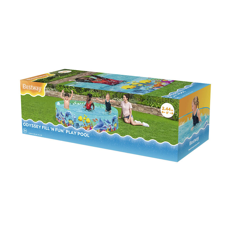 Alberca Circular Infantil De Peces Piscina Gran... image number null