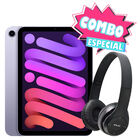 Combo Tablet Apple Ipad mini 6 wifi 64Gb Morado FK7R3LL/A + Audifonos Bluetooth