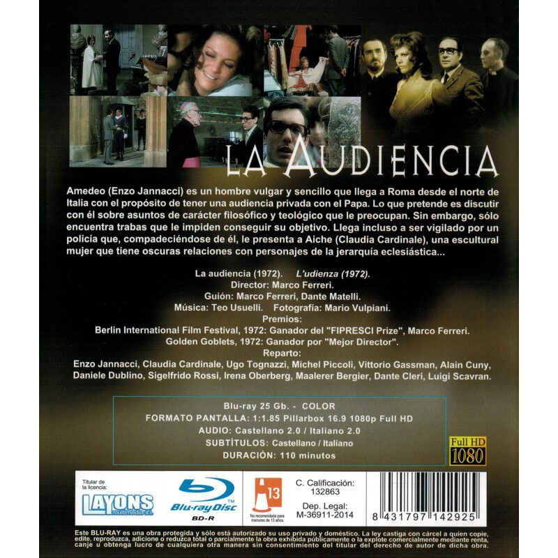 La Audiencia (l'udienza) [blu-ray] (1972) image number null