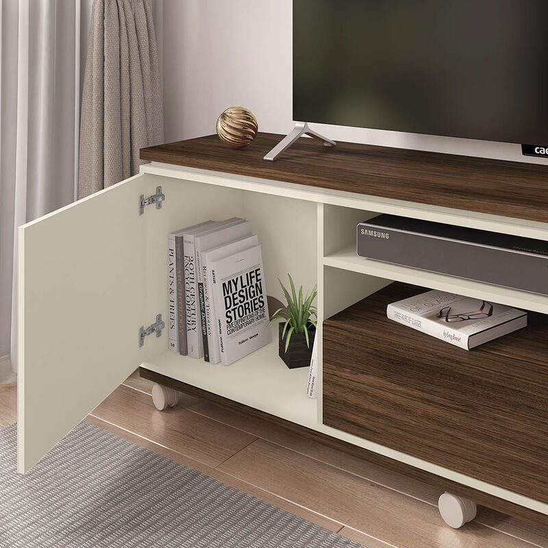 Mueble Tv Form Hasta 65 Pulgadas Havana Off Whi... image number null