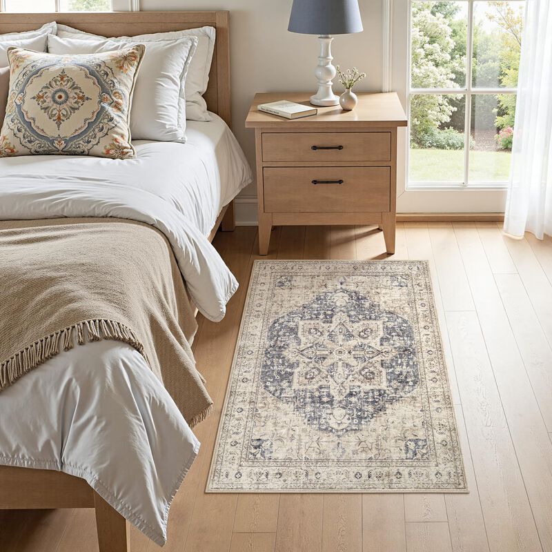Alfombra Tortania 64 cm &times; 91 cm Lavable Vintage... image number null
