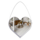 Espejo De Pared Decorativo Ideen Coraz&oacute;n Blanco