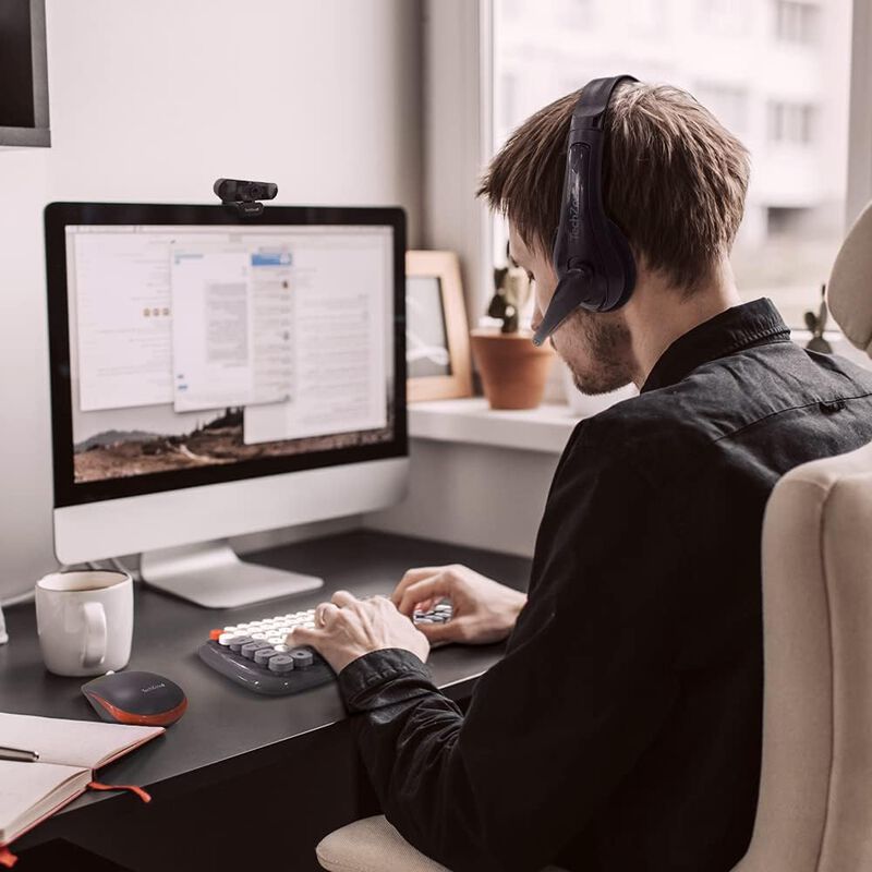 TechZone Teclado y Mouse Óptico Inalámbrico Plu... image number null