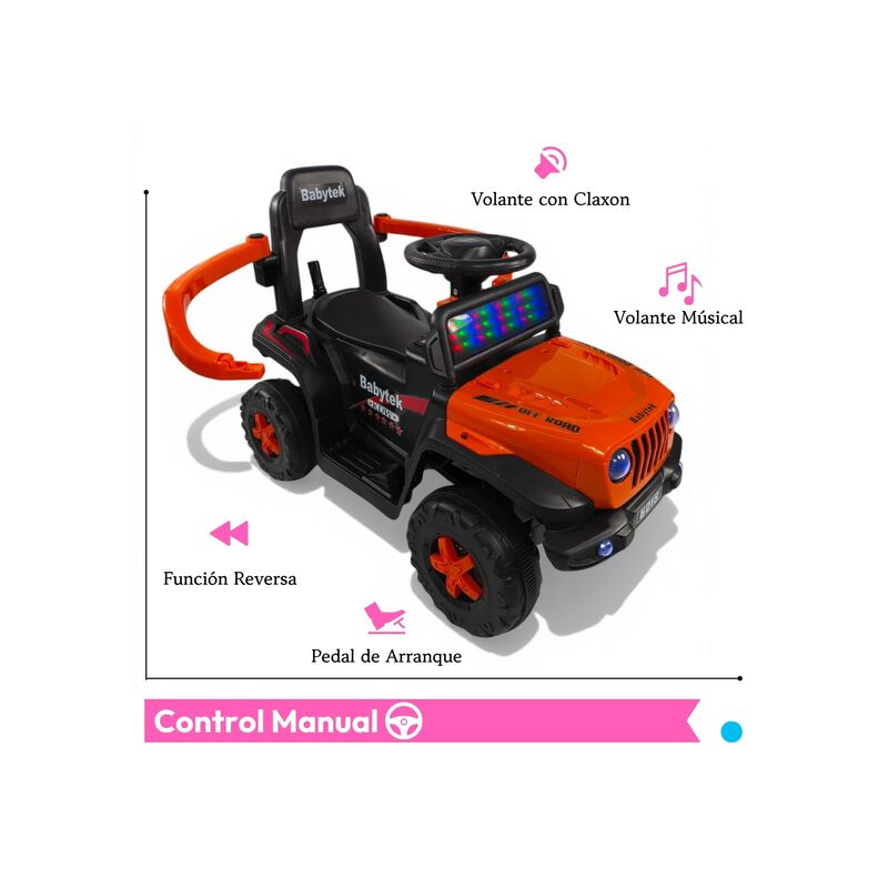 Carro Montable El&eacute;ctrico 3 En 1 Con Control Rem... image number null