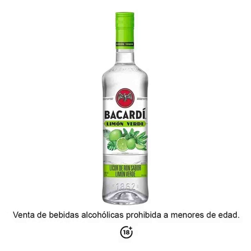 Bacardi Ron Limon Verde 750 Ml image number null
